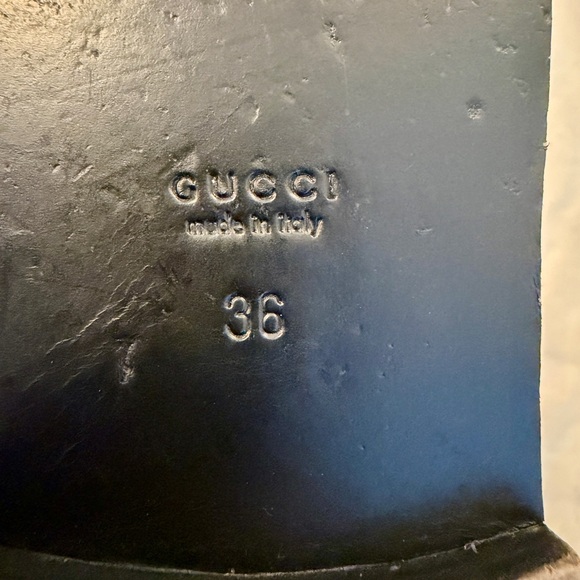 Gucci Juliette Black Strappy Sandals with Silver Horse bit Accent - Picture 6 of 6